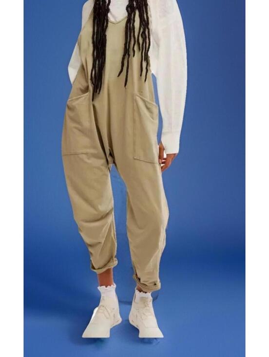 Free People Pants - $70 NWT Free People FP Movement Women's Size L Hot Shot Jumpsuit Sage Stone